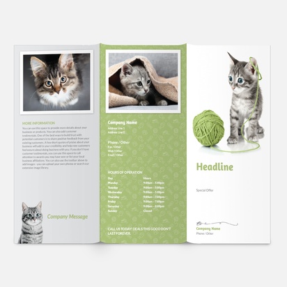 Design Preview for Design Gallery: Animals Brochures, DL Tri-fold