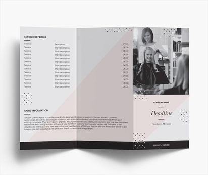 Design Preview for Design Gallery: Spas Folded Leaflets, Z-fold DL (99 x 210 mm)