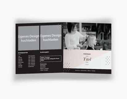 Designvorschau für Designgalerie: Falzflyer Wachsbehandlung & Haarentfernung, Einbruchfalz Quadratisch (148 x 148 mm)
