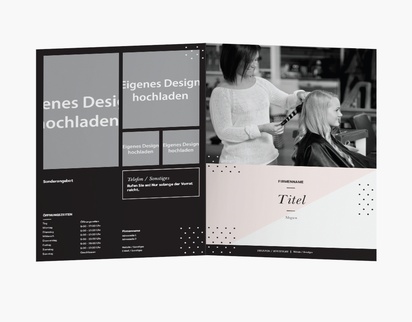 Designvorschau für Designgalerie: Falzflyer Wachsbehandlung & Haarentfernung, Einbruchfalz A4 (210 x 297 mm)