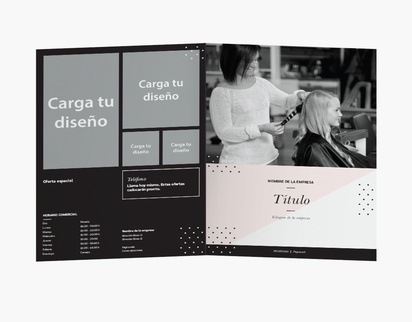 Vista previa del diseño de Galería de diseños de folletos plegados para productos de belleza y perfumes, Díptico A4 (210 x 297 mm)