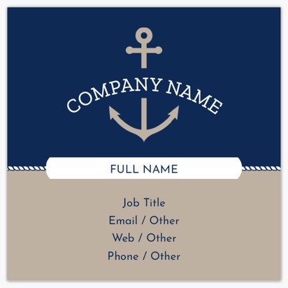 Design Preview for Design Gallery: Boats & Maritime Textured Uncoated Business Cards