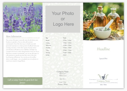 Design Preview for Design Gallery: Health & Wellness Flyers, Tri-fold DL