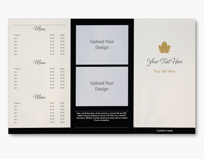 Design Preview for Design Gallery: Restaurants Custom Brochures, 9" x 16" Tri-fold