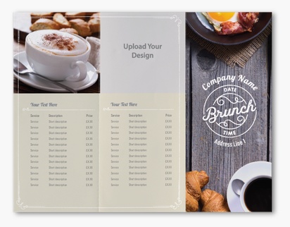 Design Preview for Design Gallery: Coffee Shops Custom Brochures, 8.5" x 11" Z-fold