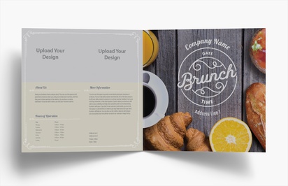 Design Preview for Design Gallery: Bakeries Folded Leaflets, Bi-fold Square (210 x 210 mm)