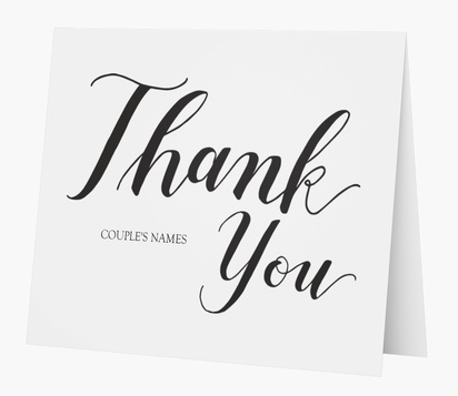 Design Preview for Thank You Cards, Folded