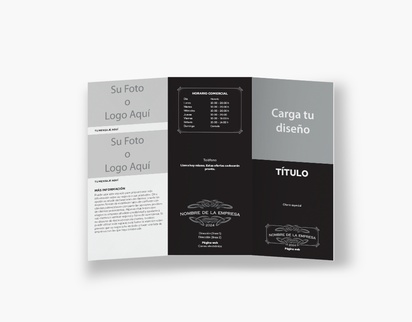 Vista previa del diseño de Galería de diseños de folletos plegados para albañilería y mampostería, Tríptico DL (99 x 210 mm)
