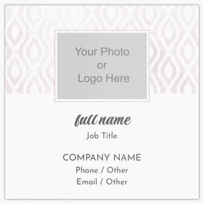 Design Preview for Design Gallery: Square Visiting Cards