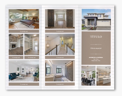 Un agente de bienes raíces foto múltiple diseño gris blanco para Moderno y sencillo