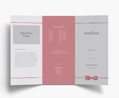 Design Preview for Design Gallery: Gift & Party Shops Folded Leaflets, Tri-fold DL (99 x 210 mm)