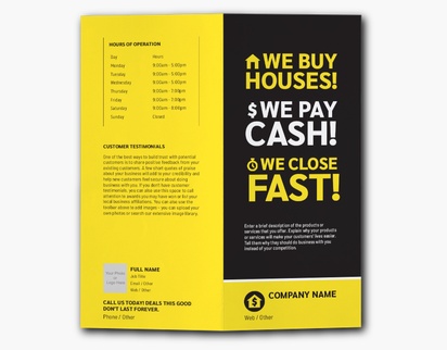 A we pay cash cash for houses yellow black design with 1 uploads