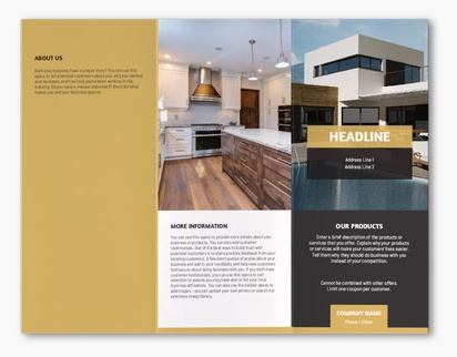 A real estate agent real estate black cream design for Modern & Simple