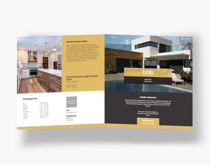 Designvorschau für Designgalerie: Falzflyer Immobilien-Entwicklung, Einbruchfalz Quadratisch (210 x 210 mm)