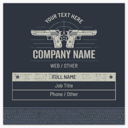 Design Preview for Design Gallery: Public Safety Textured Uncoated Business Cards