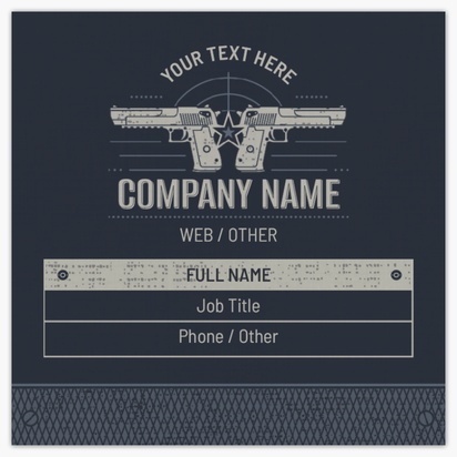 Design Preview for Design Gallery: Military Linen Business Cards
