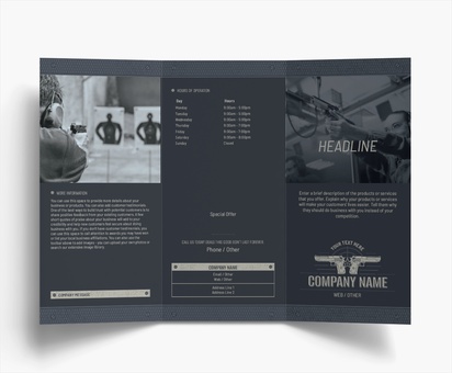 Design Preview for Design Gallery: Military Flyers & Leaflets, Tri-fold DL (99 x 210 mm)