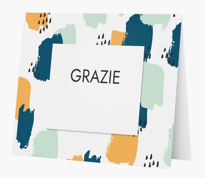 Anteprima design per Galleria di design: biglietti di ringraziamento per audace e colorato, Piegato