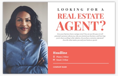A looking for real estate agent gray pink design for Modern & Simple
