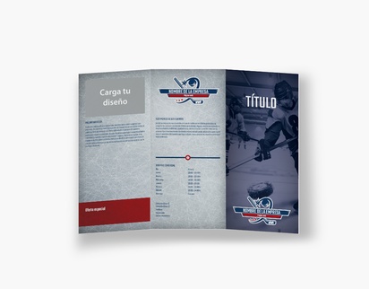 Vista previa del diseño de Galería de diseños de folletos plegados para deportes, Tríptico DL (99 x 210 mm)