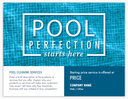 A pool cleaning services pool white gray design