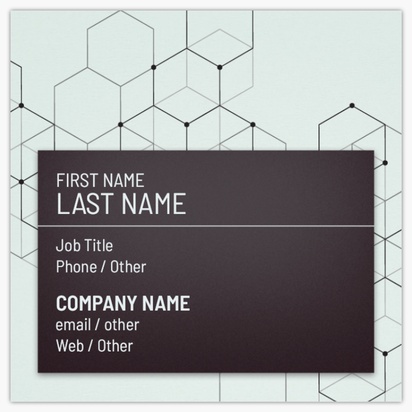 Design Preview for Design Gallery: Network Administration Square Business Cards