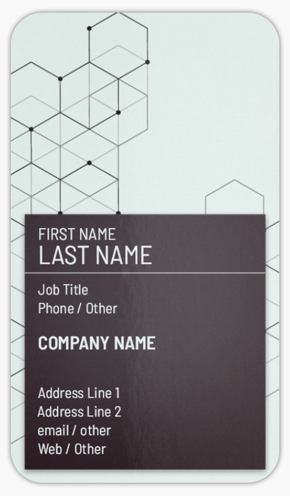 Design Preview for Computer & Software Sales Rounded Corner Business Cards Templates, Standard (3.5" x 2")