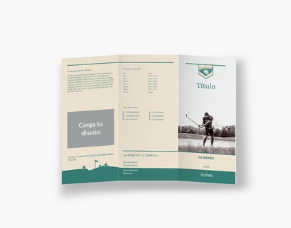 Vista previa del diseño de Galería de diseños de folletos plegados para deportes, Tríptico DL (99 x 210 mm)