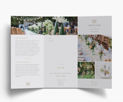 Design Preview for Design Gallery: Food & Beverage Folded Leaflets, Tri-fold DL (99 x 210 mm)