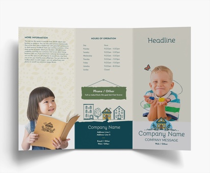 Design Preview for Design Gallery: Child Care Folded Leaflets, Tri-fold DL (99 x 210 mm)