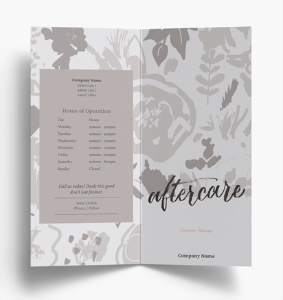 Design Preview for Design Gallery: Skin Care Folded Leaflets, Bi-fold DL (99 x 210 mm)