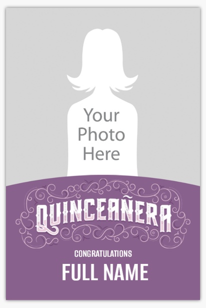 Design Preview for Quinceanera Posters Templates, 24" x 36"