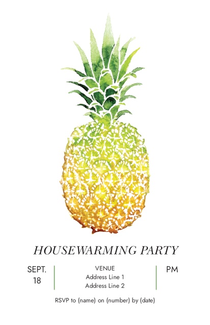 Design Preview for Design Gallery: Housewarming Party Invitations and Announcements, Flat 11.7 x 18.2 cm