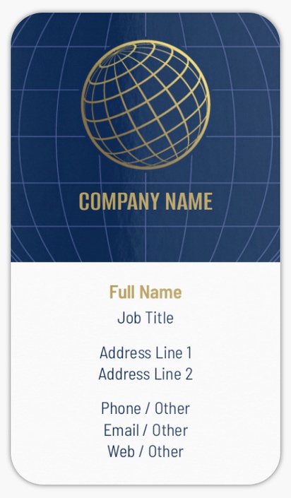 Design Preview for Web Design & Hosting Rounded Corner Business Cards Templates, Standard (3.5" x 2")