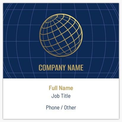 Design Preview for Design Gallery: Loan Officer Standard Business Cards, Square (65 x 65 mm)