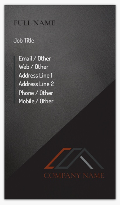 Design Preview for Design Gallery: Roofing Non-Tearable Visiting Cards