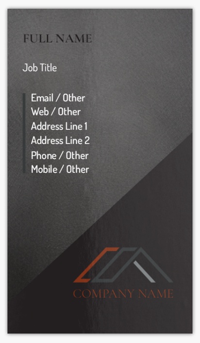 Design Preview for Design Gallery: Roofing Glossy Visiting Cards, Standard (89 x 51 mm)