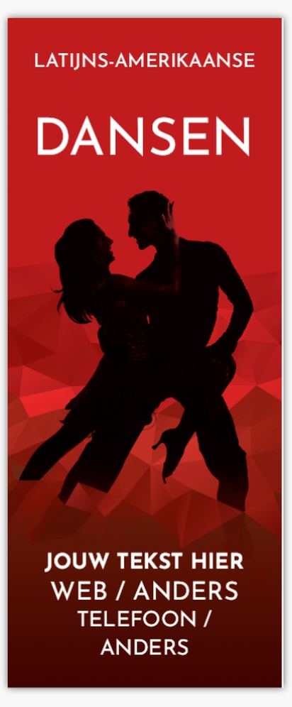 Voorvertoning ontwerp voor Ontwerpgalerij: Dance fitness Roll-up banners, 85 x 206 cm Economy