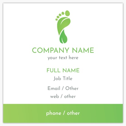 Design Preview for Templates for Beauty & Spa Standard Name Cards , Square (65 x 65 mm)