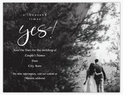 A 1 picture logo black gray design for Save the Date