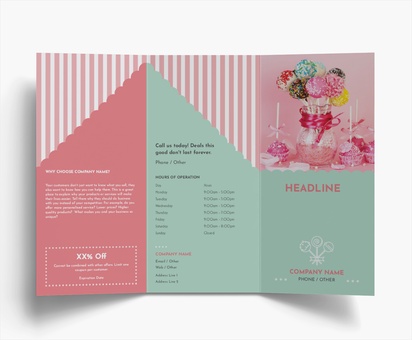 Design Preview for Design Gallery: Sweet Shops Folded Leaflets, Tri-fold DL (99 x 210 mm)