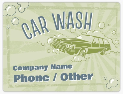 Design Preview for Design Gallery: Car Wash & Valeting Car Magnets, 8.7" x 11.5"
