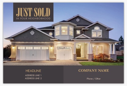 Design Preview for Real Estate Agents Postcards Templates, 4" x 6"