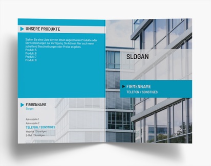 Designvorschau für Designgalerie: Falzflyer Immobiliengutachten & Investitionen, Einbruchfalz A6 (105 x 148 mm)