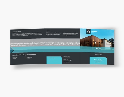 Designvorschau für Designgalerie: Falzflyer Immobilienanwalt, Wickelfalz Quadratisch (210 x 210 mm)