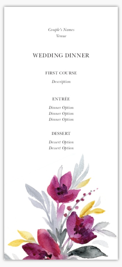 A botanical watercolor florals white cream design for Events