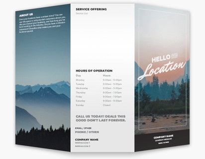 A postcard hello from gray design for Modern & Simple