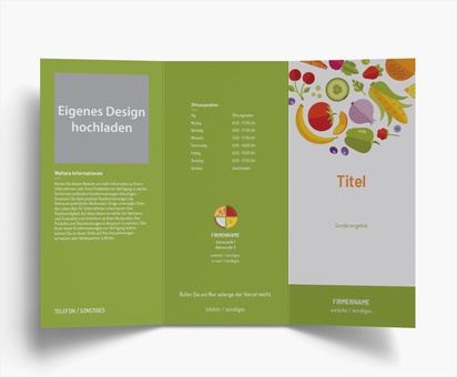Designvorschau für Designgalerie: Falzflyer Diät & Ernährung, Wickelfalz DL (99 x 210 mm)