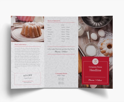 Design Preview for Design Gallery: Bakeries Folded Leaflets, Tri-fold DL (99 x 210 mm)