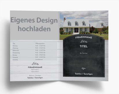Designvorschau für Designgalerie: Falzflyer Witzig & Skurril, Einbruchfalz A6 (105 x 148 mm)